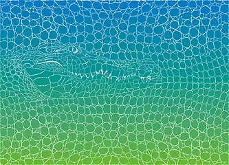 Image showing Crocodile abstract background