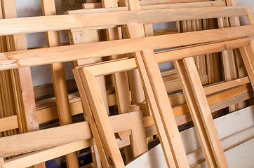 Image showing Wooden frames