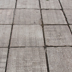 Image showing Concrete sidewalk pavement