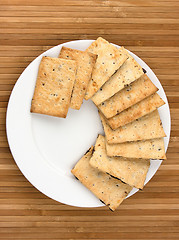 Image showing cookies on white plate
