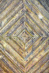 Image showing Texture of old stained wooden door