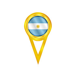 Image showing Argentina medal flag