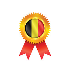 Image showing Belgium medal flag