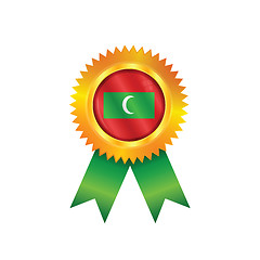 Image showing Maldives medal flag