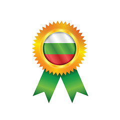 Image showing Bulgaria medal flag