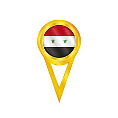 Image showing Syria pin flag