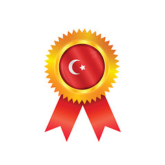 Image showing Turkey medal flag