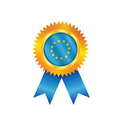 Image showing EU medal flag