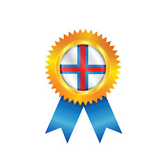 Image showing Faroe Islands medal flag