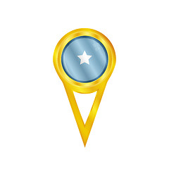 Image showing Somalia pin flag