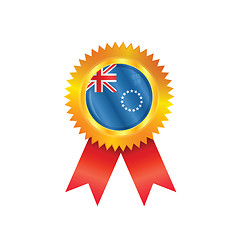 Image showing Cook Islands medal flag