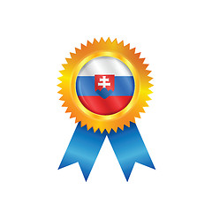 Image showing Slovakia medal flag