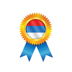 Image showing Serbia medal flag