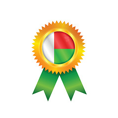 Image showing Madagascar medal flag