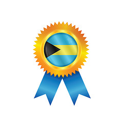 Image showing Bahamas medal flag