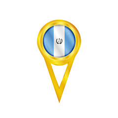 Image showing Guatemala pin flag