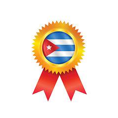 Image showing Cuba medal flag