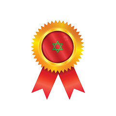 Image showing Morocco medal flag