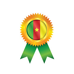 Image showing Cameroon medal flag