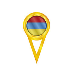 Image showing Armenia pin flag