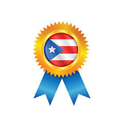 Image showing Puerto Rico medal flag