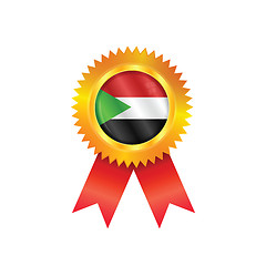 Image showing Sudan medal flag