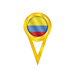 Image showing Colombia medal flag