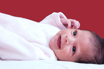 Image showing Happy, smiling baby