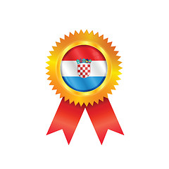 Image showing Croatia medal flag