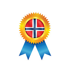 Image showing Norway medal flag