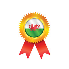 Image showing Wales medal flag