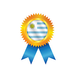 Image showing Uruguay medal flag