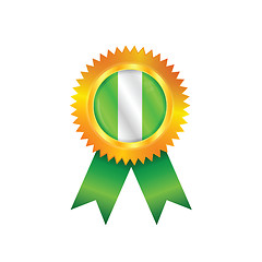 Image showing Nigeria medal flag
