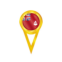 Image showing Bermuda pin flag