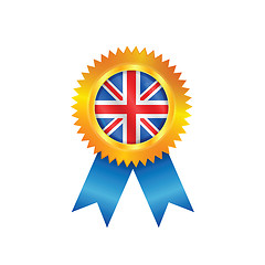 Image showing United Kingdom medal flag