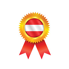 Image showing Austria medal flag