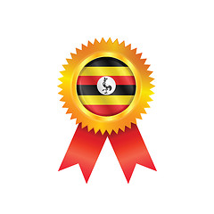 Image showing Uganda medal flag