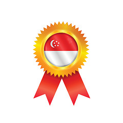 Image showing Singapore medal flag