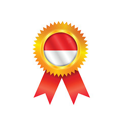 Image showing Indonesia medal flag