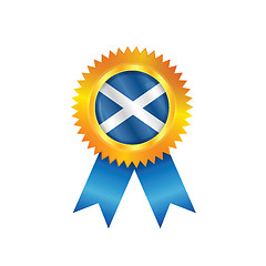 Image showing Scotland medal flag