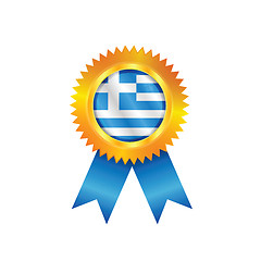 Image showing Greece medal flag