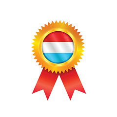 Image showing Luxembourg medal flag