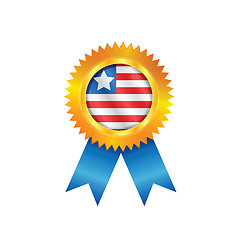 Image showing Liberia medal flag