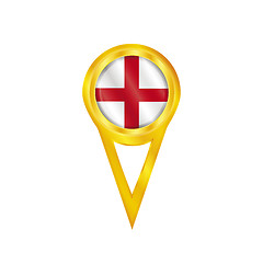 Image showing England pin flag