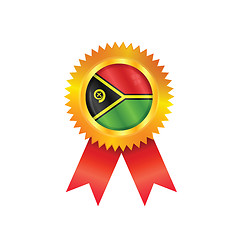 Image showing Vanuatu medal flag