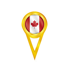 Image showing Canada pin flag