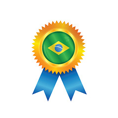 Image showing Brazil medal flag