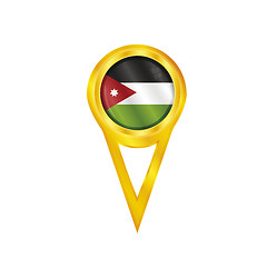 Image showing Jordan pin flag