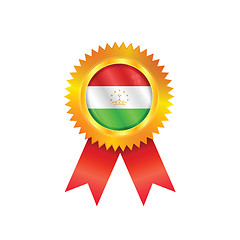 Image showing Tajikistan medal flag