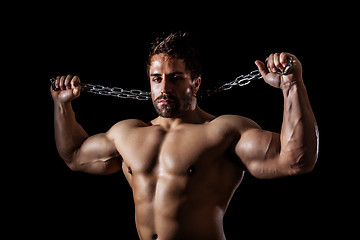 Image showing bodybuilding man